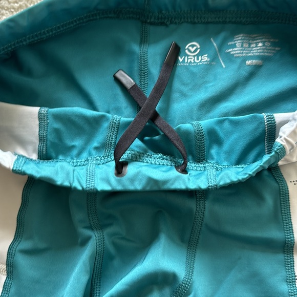 Virus Mens Medium Half Tights Turquoise - Picture 5 of 6